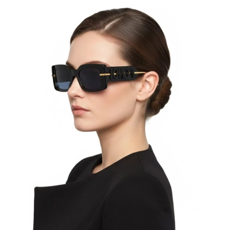 Óculos de Sol Fendi FE40133I Preto Azul | Ótica Rio Branco