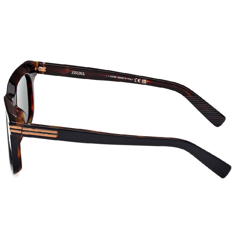 Óculos de Sol Zegna EZ0248 05R Black/Havana | Ótica Rio Branco