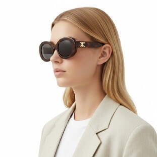 Óculos de Sol Celine CL40194U 53A Triomphe Feminino Tartaruga