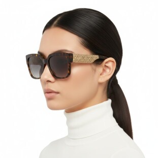 Óculos de Sol Dior Dioresille S1I 20A1 54-19 Feminino Tortoise com Lente Cinza