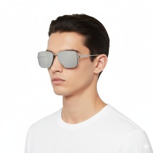 Óculos de Sol Dior NeoDior S4U f0A4 Masculino Prata em Metal