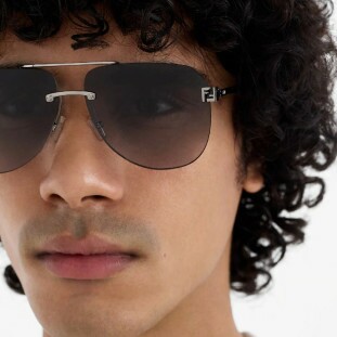 Óculos de Sol Fendi FE40115U 14C Unissex Metal com Lentes Espelhadas