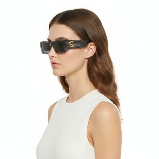 Óculos de Sol Gucci GG0516S 013 GG Logo Unissex Antracite e Havana