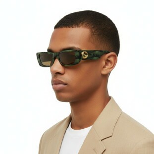 Óculos de Sol Gucci GG0516S 014 GG Logo Unissex Verde Militar