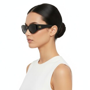 Óculos de Sol Miu Miu Cat Eye Matelassê Feminino em Acetato