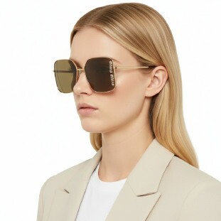 Óculos de Sol Miu Miu SMU 51Y Feminino Dourado