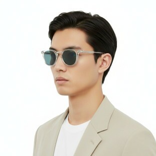 Óculos de Sol Prada PR 17YS 2AZ04D Polarizado Unissex Translúcido