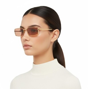 Óculos de Sol Prada SPR A60S 5AK07V Feminino Dourado