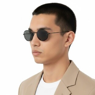 Óculos de Sol Ray-Ban RB3547 002/B1 Oval Unissex Preto