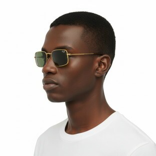 Óculos de Sol Ray-Ban RB3957 Julie 919631 Dourado Lentes Verde