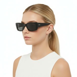 Óculos de Sol Ray-Ban RB4425 Teru 667787 Preto Lentes Cinza 