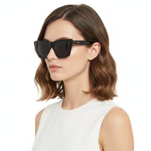 Óculos de Sol Celine CL40187I 01A Cat Eye Feminino Preto