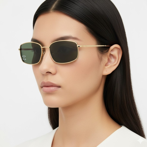 Óculos de Sol Celine CL40285U 30N Triomphe Metal Feminino Dourado