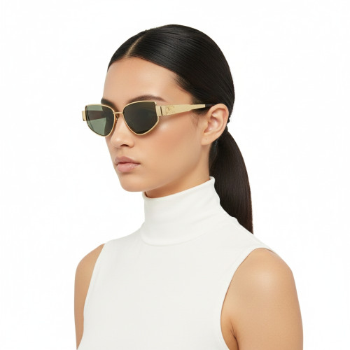 Óculos de Sol Celine Metal Triomphe CL40293U 30N 55-16 Feminino Dourado