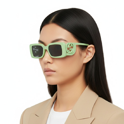 Óculos de Sol Gucci GG1325S-004 GG Logo Unissex Verde