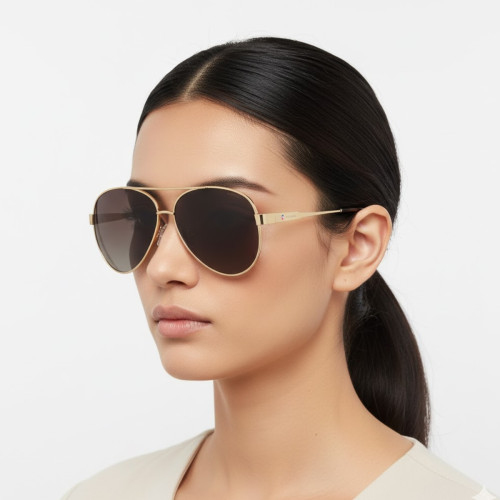 Óculos de Sol Polaroid PLD 4061/S J5G/LA-61 Polarizado Dourado