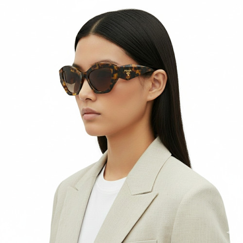 Óculos de Sol Prada PR 07YS VAU6S1 Unissex Havana Mel