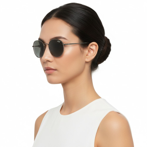 Óculos de Sol Ray-Ban RB3727D 004/8G Gunmetal com Lentes Cinza Degradê