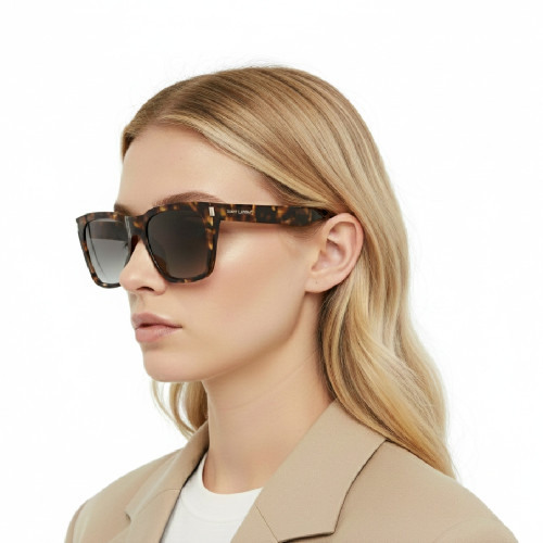 Óculos de Sol Saint Laurent SL 598-004 New Wave Feminino Havana