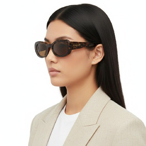 Óculos de Sol Vogue 5582S W65673 Feminino Havana Escuro