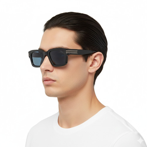 Óculos de Sol Zegna EZ0255 48V Marrom com Lentes Azuis