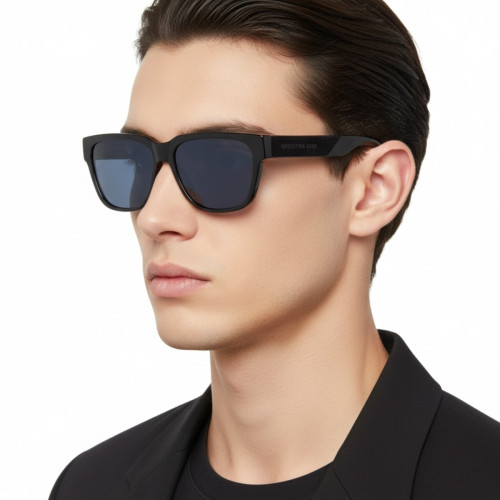 Óculos de Sol Dior Xtrem SI 10B0 Masculino Preto Brilhoso