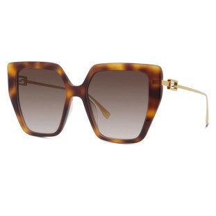 Óculos de Sol Fendi FE40012U 53F Feminino Marrom Degradê