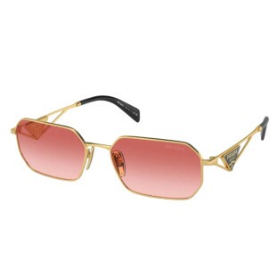 Óculos de Sol Prada PR A51S 5AK40C Unissex Dourado