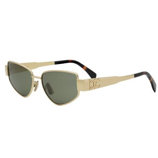 Óculos de Sol Celine Metal Triomphe CL40293U 30N 55-16 Feminino Dourado