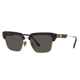 Óculos de Sol Dolce & Gabbana DG6185 50187 Masculino Preto e Dourado