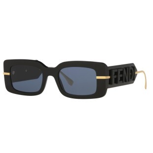 Óculos de Sol Fendi FE40133I Preto com Lentes Azuis