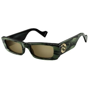 Óculos de Sol Gucci GG0516S 014 GG Logo Unissex Verde Militar