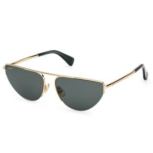 Óculos de Sol Max Mara MM0122 Feminino Dourado com Lentes Verdes