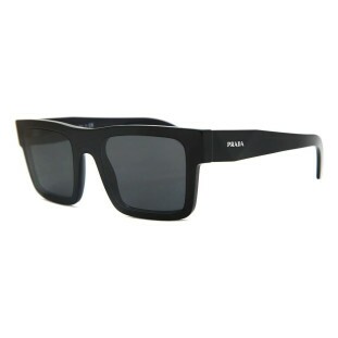 Óculos de Sol Prada PR 19WS 1AB5S052 Masculino Preto com Lentes Cinza