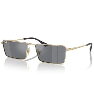 Óculos de Sol Ray-Ban Emy Bio-Based RB3741 Unissex Dourado e Cinza