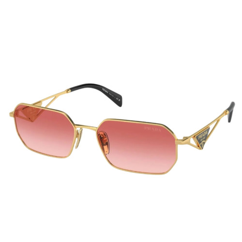 Óculos de Sol Prada PR A51S 5AK40C Unissex Dourado