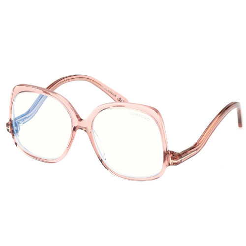 Óculos de Grau Tom Ford FT5968-B Feminino Quadrado Rosa