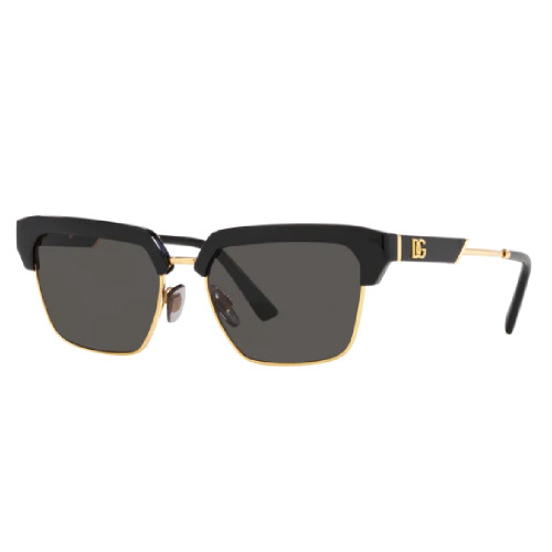 Óculos de Sol Dolce & Gabbana DG6185 50187 Masculino Preto e Dourado