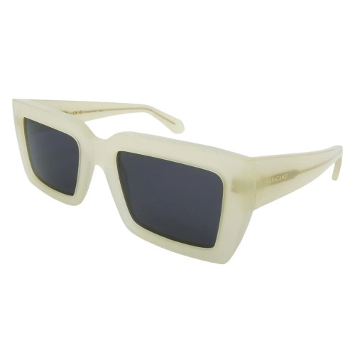 Óculos de Sol Ferragamo Retangular Unissex Branco