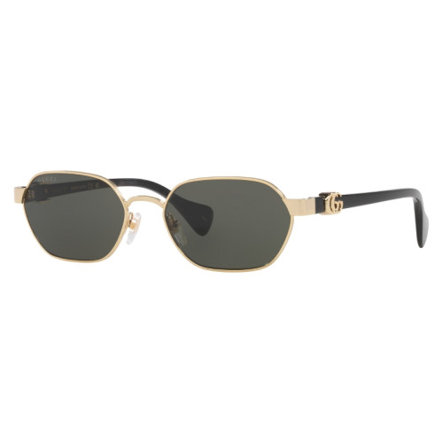 Óculos de Sol Gucci GG1593S 001 56 Feminino Ouro com Lentes Cinza