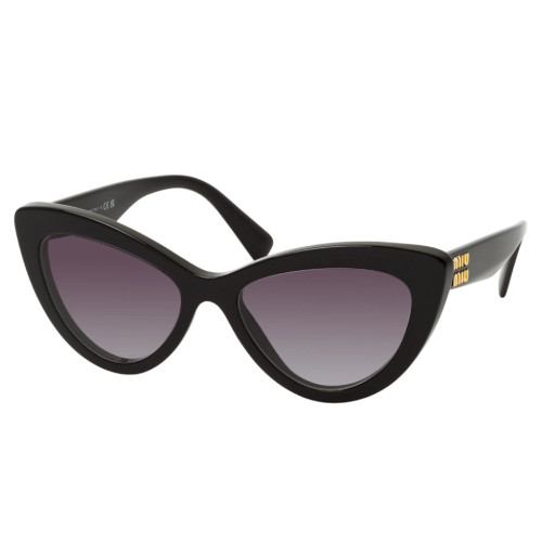 Óculos de Sol Miu Miu 0MU04YS 1AB5D1 Feminino Preto com Lentes Cinza