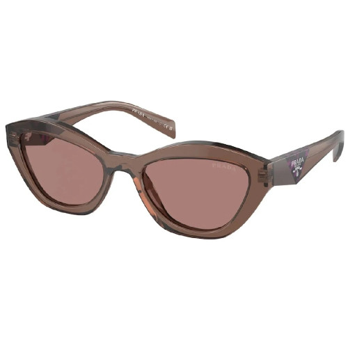 Óculos de Sol Prada Feminino Gatinho Marrom em Acetato