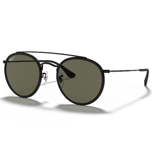 Óculos de Sol Ray-Ban RB3647N Round Double Bridge Unissex Preto